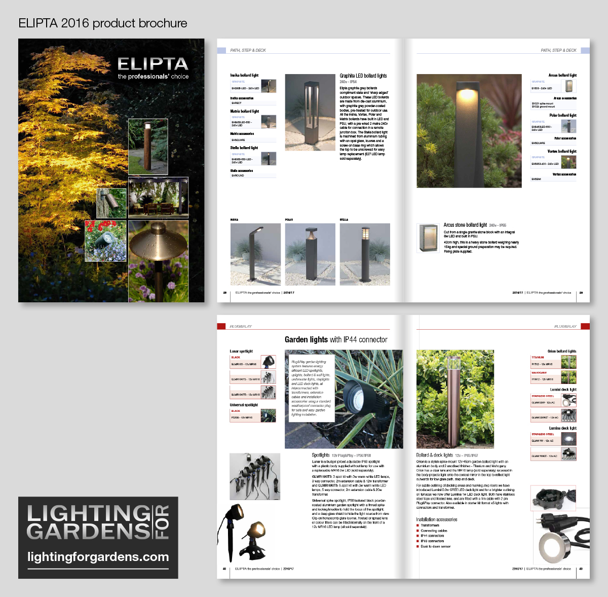 Lighting For Gardens Product Brochure Darren Mayhew Creative Artwork Design